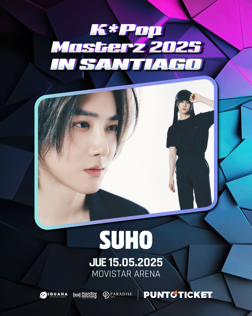 SUHO de EXO confirmado para K-POP MASTERZ 2025 en Santiago