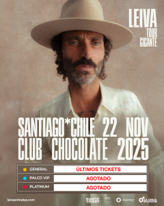 Leiva, uno de los artistas más influyentes del rock español contemporáneo, anuncia su primera visita a Chile