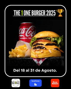 Llega The1one Burger 2025: El torneo que coronará a la mejor hamburguesa de Santiago