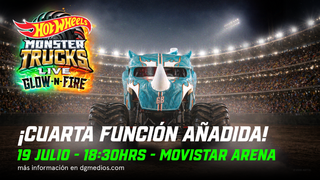 Hot Wheels Monster Trucks Live™ vuelve a Chile y suma nueva función en Movistar Arena