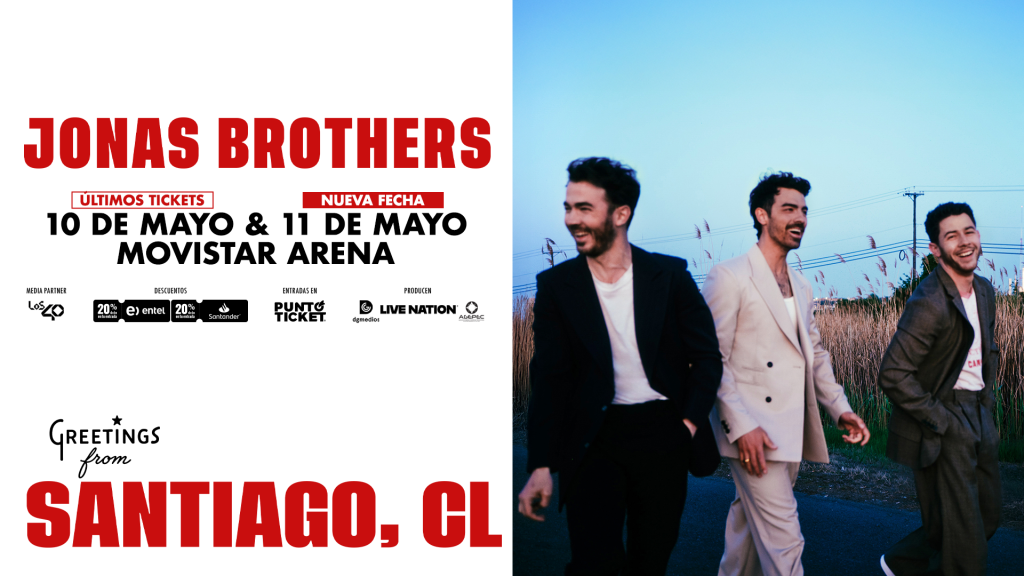 Jonas Brothers inician la cuenta regresiva en Chile: fecha, entradas y todo sobre su esperado show 2026
